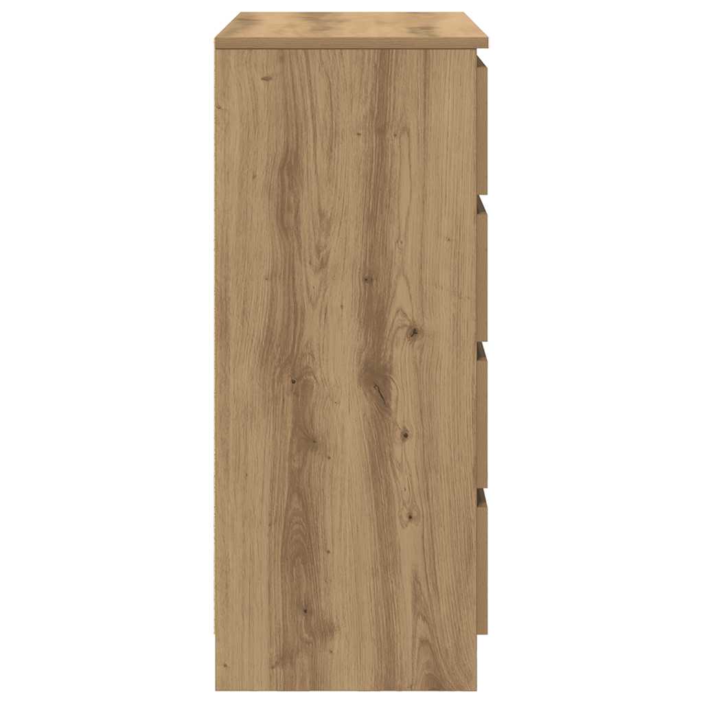 Sideboard with Drawers Artisan Oak 71x35x84 cm Engineered Wood