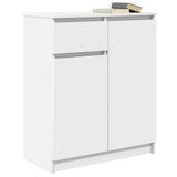 Sideboard with Drawer White 71x35x84 cm Engineered Wood - Top-Down View
