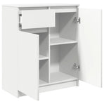 Sideboard with Drawer White 71x35x84 cm Engineered Wood