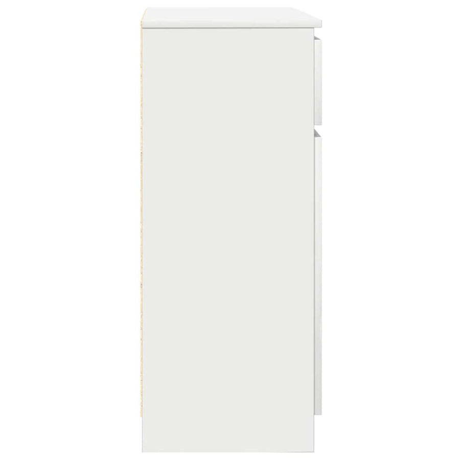 Sideboard with Drawer White 71x35x84 cm Engineered Wood