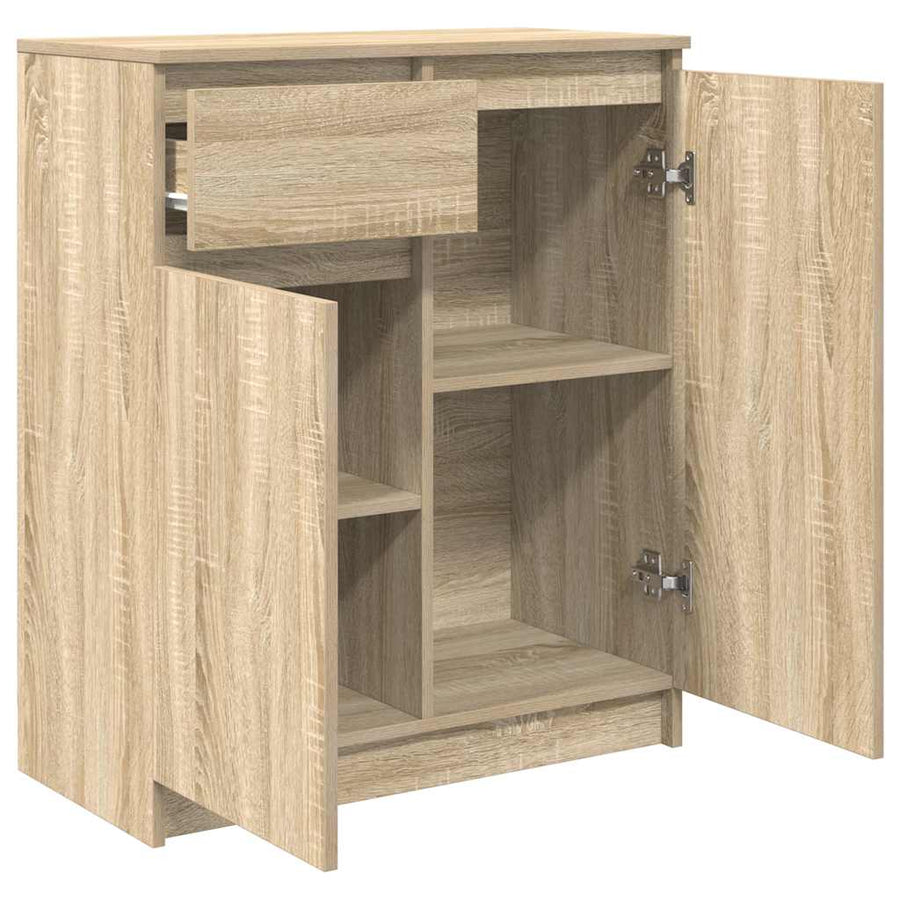 Sideboard with Drawer Sonoma Oak 71x35x84 cm Engineered Wood