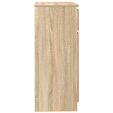 Sideboard with Drawer Sonoma Oak 71x35x84 cm Engineered Wood - Close-Up Angle