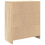 Sideboard with Drawer Sonoma Oak 71x35x84 cm Engineered Wood - Low Angle