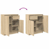 Sideboard with Drawer Sonoma Oak 71x35x84 cm Engineered Wood - Extra Image