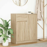 Sideboard with Drawer Sonoma Oak 71x35x84 cm Engineered Wood