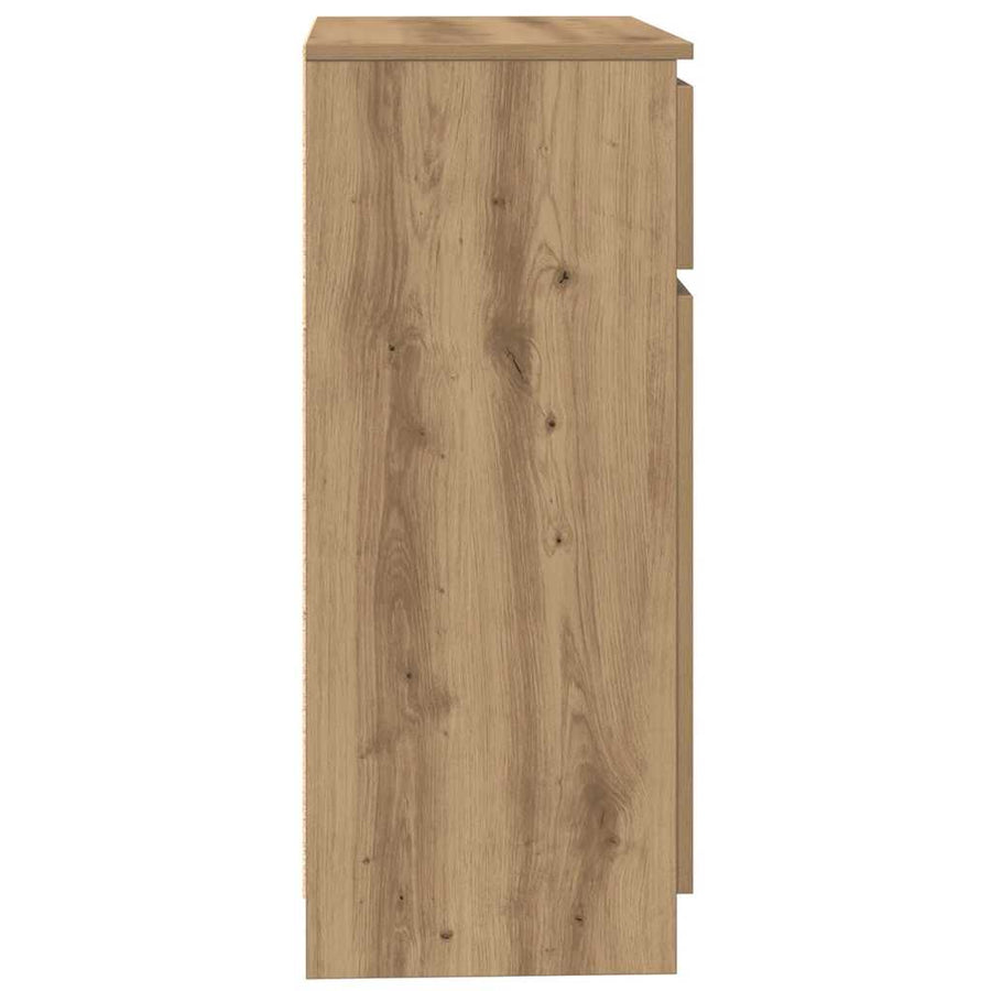 Sideboard with Drawer Artisan Oak 71x35x84 cm Engineered Wood