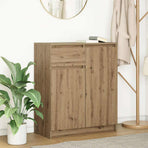 Sideboard with Drawer Artisan Oak 71x35x84 cm Engineered Wood