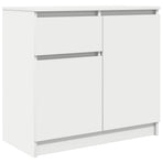 Sideboard with Drawer White 71x35x65 cm Engineered Wood
