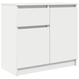 Sideboard with Drawer White 71x35x65 cm Engineered Wood - Front View