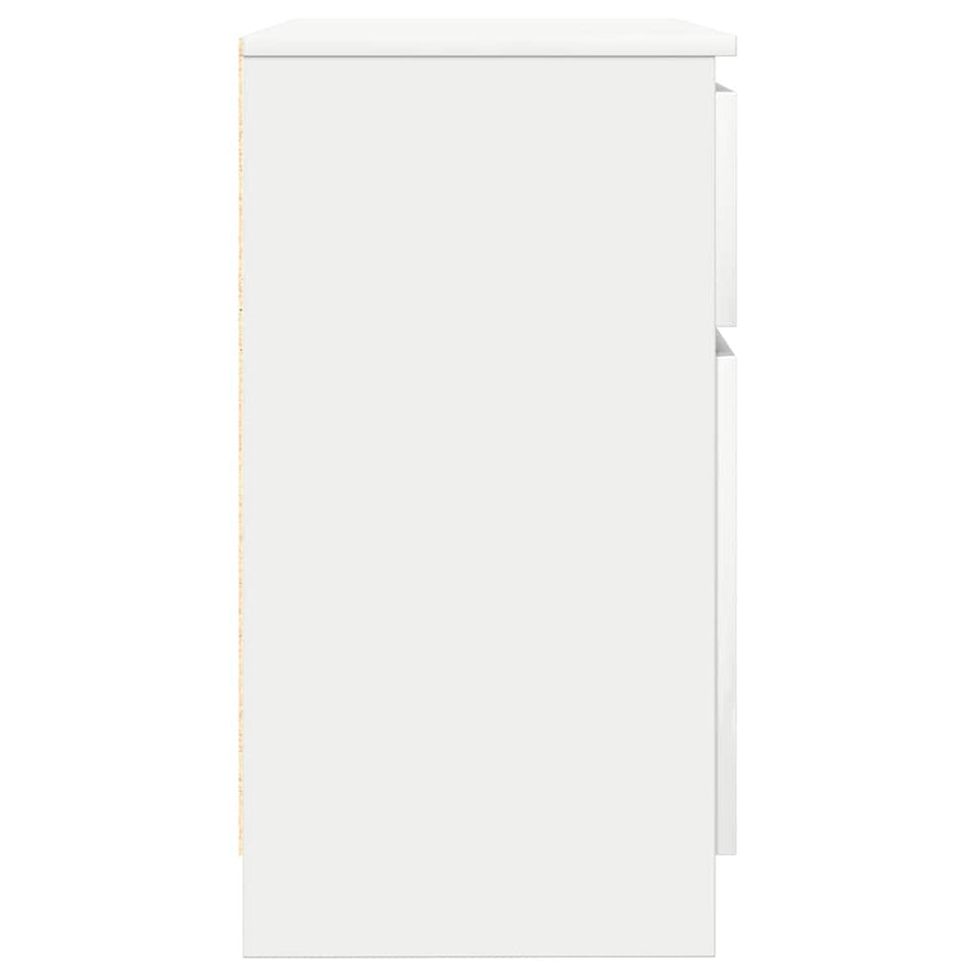 Sideboard with Drawer White 71x35x65 cm Engineered Wood