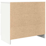 Sideboard with Drawer White 71x35x65 cm Engineered Wood - Low Angle