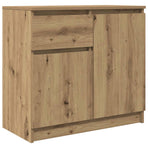 Sideboard with Drawer Artisan Oak 71x35x65 cm Engineered Wood