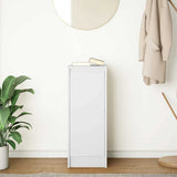 Sideboard White 29.5x34x76 cm Engineered Wood - Side View
