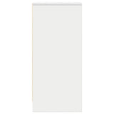 Sideboard White 29.5x34x76 cm Engineered Wood - Close-Up Angle