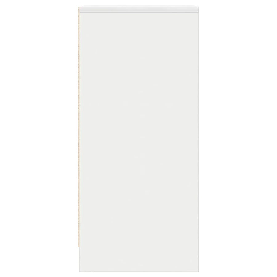 Sideboard White 29.5x34x76 cm Engineered Wood