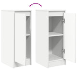 Sideboard White 29.5x34x76 cm Engineered Wood