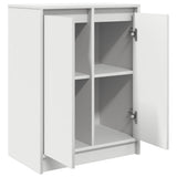 Sideboard White 57x34x76 cm Engineered Wood - 45-Degree Angle