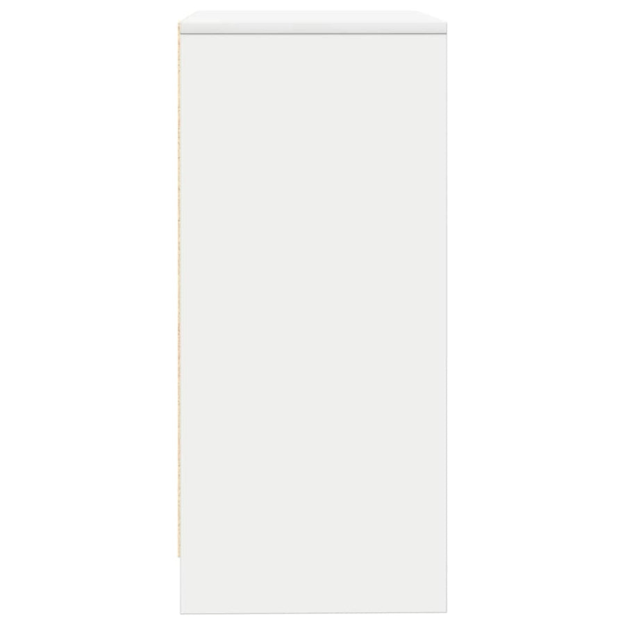 Sideboard White 57x34x76 cm Engineered Wood