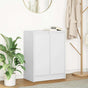 Sideboard White 57x34x76 cm Engineered Wood