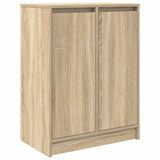 Sideboard Sonoma Oak 57x34x76 cm Engineered Wood - Front View