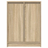 Sideboard Sonoma Oak 57x34x76 cm Engineered Wood - Rear View