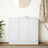 Sideboard White 85x34x76 cm Engineered Wood - Side View