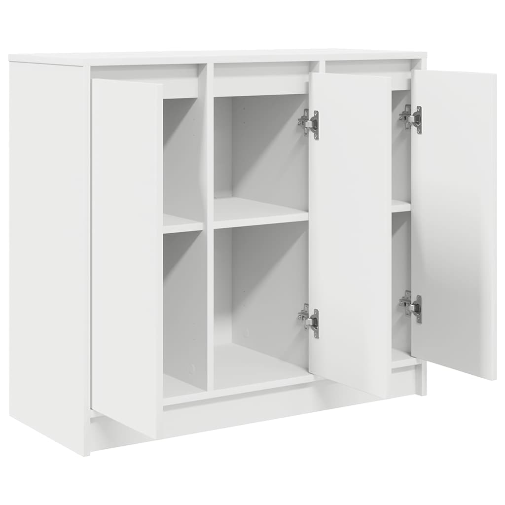 Sideboard White 85x34x76 cm Engineered Wood