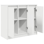 Sideboard White 85x34x76 cm Engineered Wood