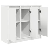 Sideboard White 85x34x76 cm Engineered Wood - 45-Degree Angle