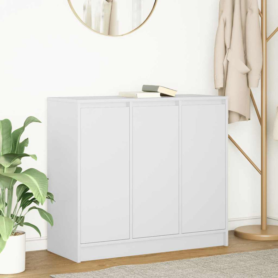 Sideboard White 85x34x76 cm Engineered Wood