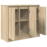 Sideboard Sonoma Oak 85x34x76 cm Engineered Wood - 45-Degree Angle
