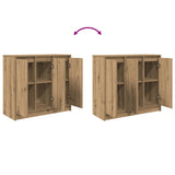 Sideboard Artisan Oak 85x34x76 cm Engineered Wood - Extra Image