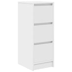 Sideboard White 29.5x34x76 cm Engineered Wood