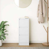 Sideboard White 29.5x34x76 cm Engineered Wood