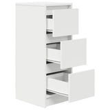 Sideboard White 29.5x34x76 cm Engineered Wood - 45-Degree Angle