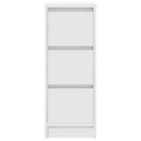 Sideboard White 29.5x34x76 cm Engineered Wood