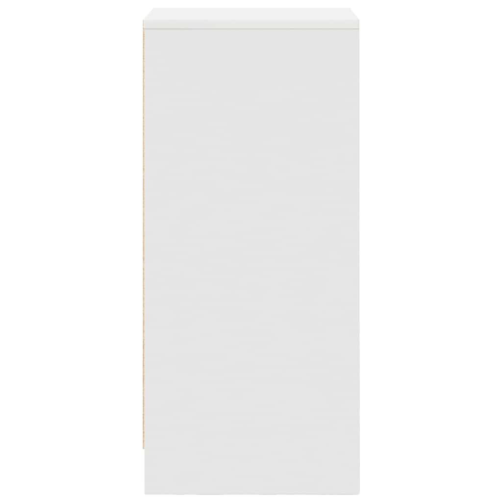 Sideboard White 29.5x34x76 cm Engineered Wood