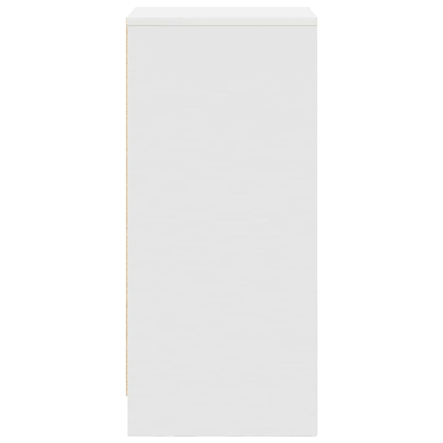 Sideboard White 29.5x34x76 cm Engineered Wood