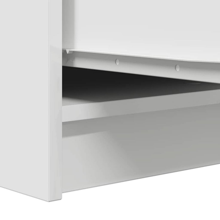Sideboard White 29.5x34x76 cm Engineered Wood