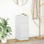 Sideboard White 29.5x34x76 cm Engineered Wood