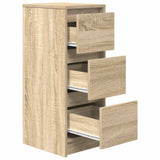 Sideboard Sonoma Oak 29.5x34x76 cm Engineered Wood - 45-Degree Angle