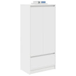 Cabinet with Drawer White 55.5x34x119.5 cm Engineered Wood