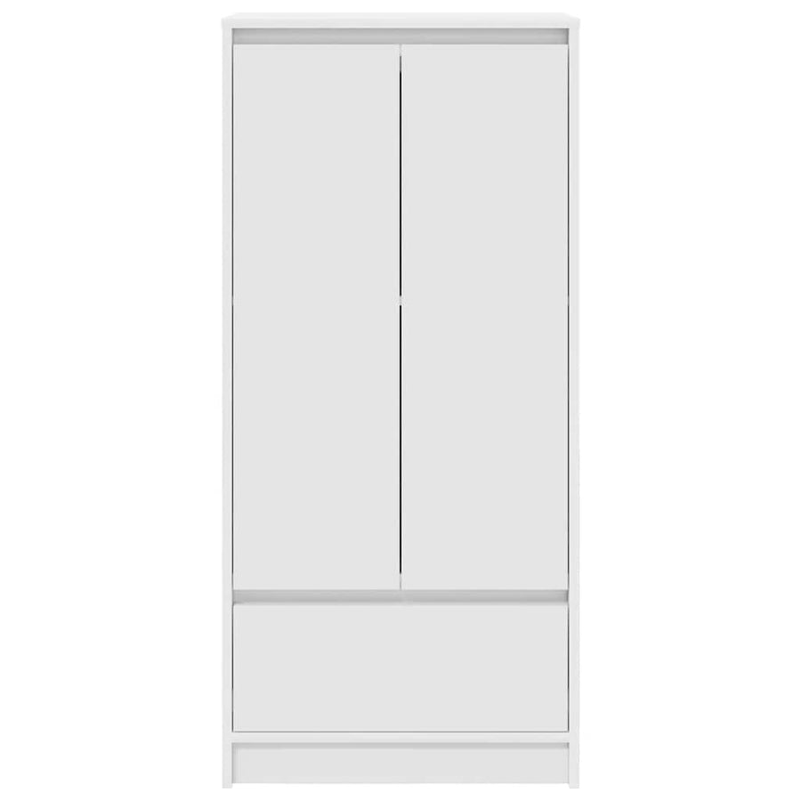 Cabinet with Drawer White 55.5x34x119.5 cm Engineered Wood