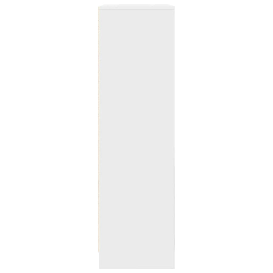 Cabinet with Drawer White 55.5x34x119.5 cm Engineered Wood