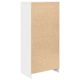 Cabinet with Drawer White 55.5x34x119.5 cm Engineered Wood - Low Angle