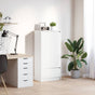 Cabinet with Drawer White 55.5x34x119.5 cm Engineered Wood