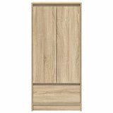 Cabinet with Drawer Sonoma Oak 55.5x34x119.5 cm Engineered Wood - Rear View