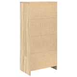 Cabinet with Drawer Sonoma Oak 55.5x34x119.5 cm Engineered Wood - Low Angle