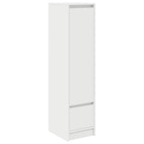 Highboard White 29.5x34x119.5 cm Engineered Wood - Front View