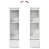 Highboard White 29.5x34x119.5 cm Engineered Wood - Extra Image